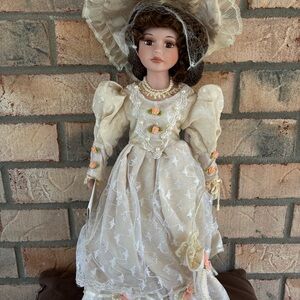 Chelsea Victorian Collection Belinda Porcelain Doll - Collectible Vintage